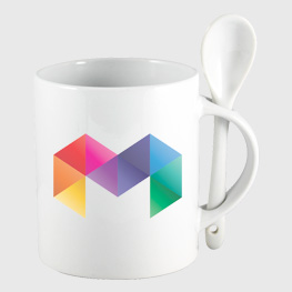 Printed Mug and Spoon