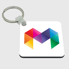 Printed Square Keyring